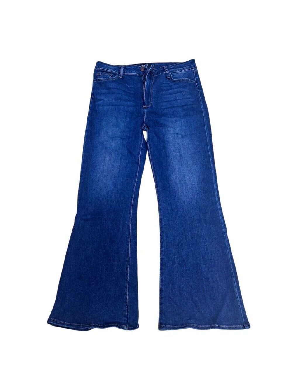 NWOT Just Black Women's High Rise Flare Jeans Blue Size 32